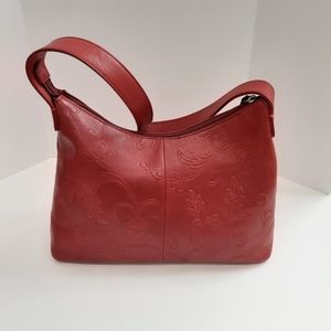 Fossil leather shoulder bag.
